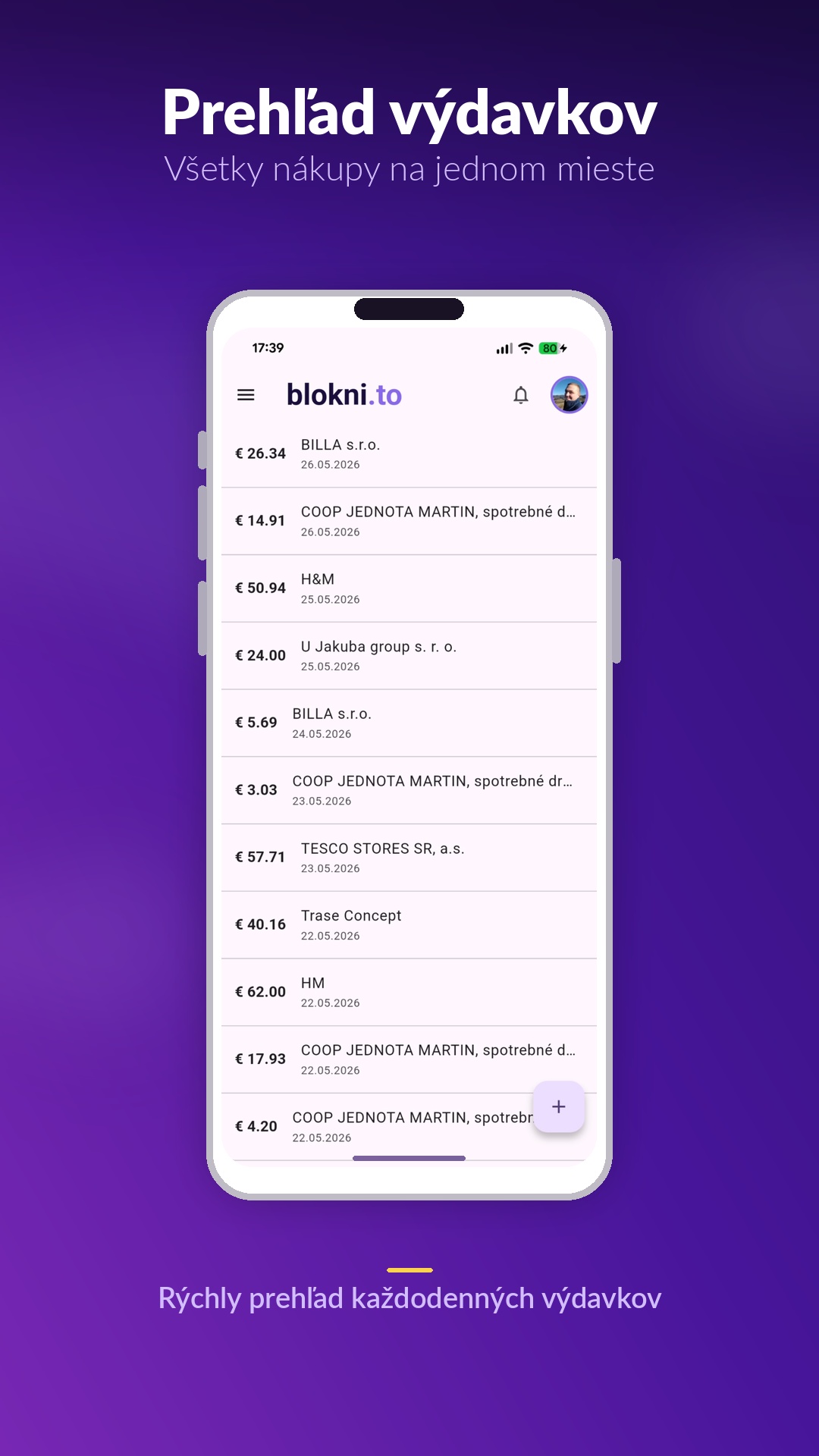 Skenuj bločky